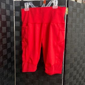 Women’s Red Biker Shorts Size Large